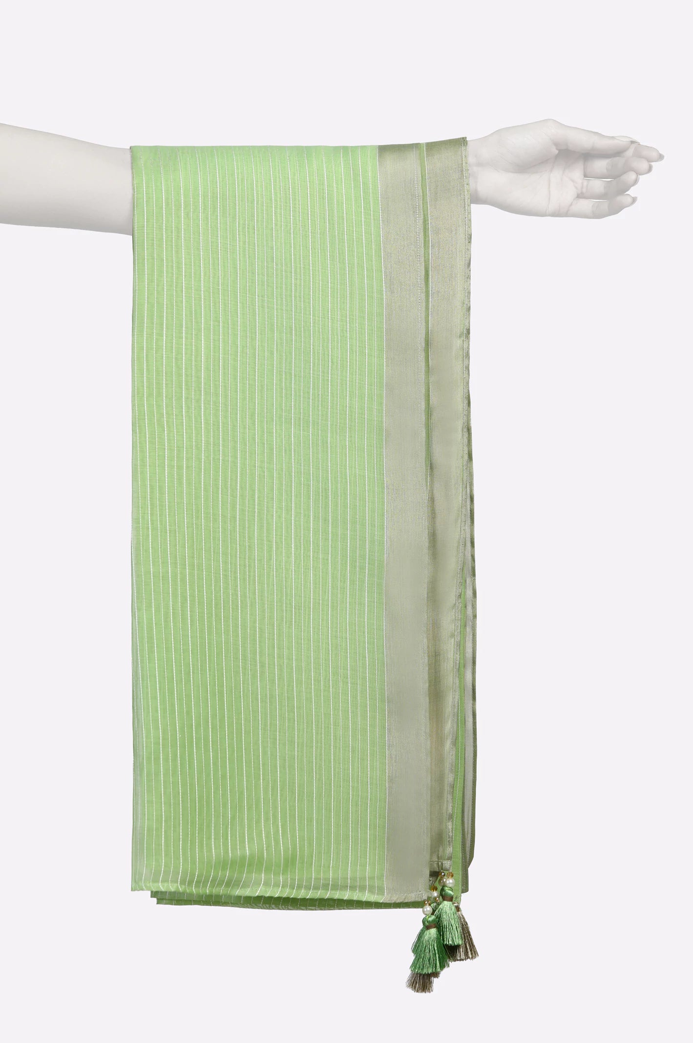 Green Plain Dupatta