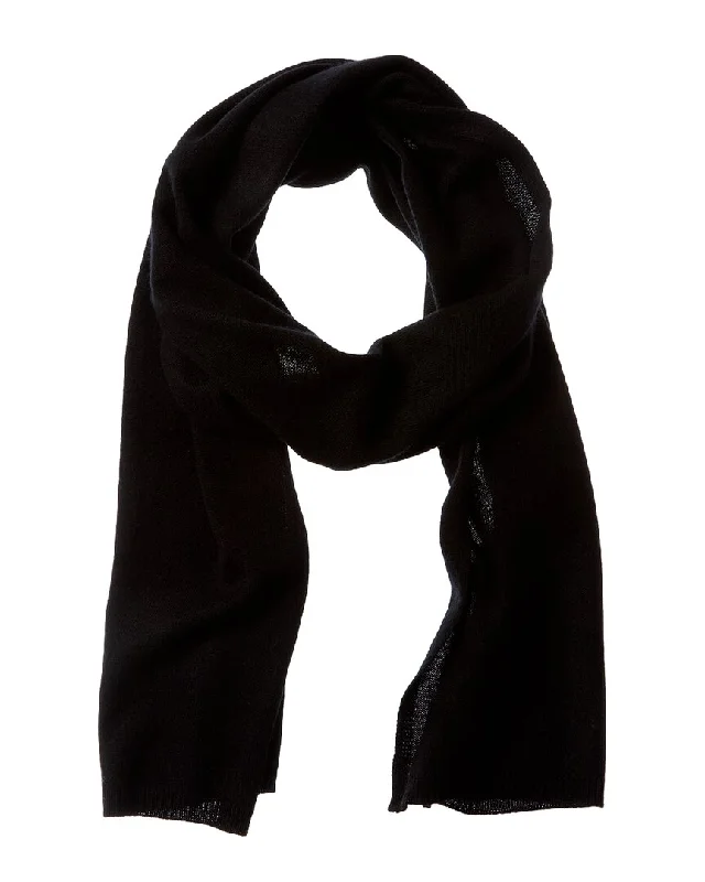 sofiacashmere Knit Jersey Solid Cashmere Scarf