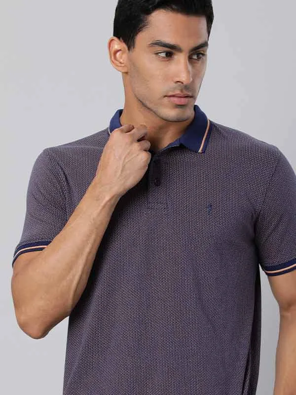 Men Printed Polo T-Shirt