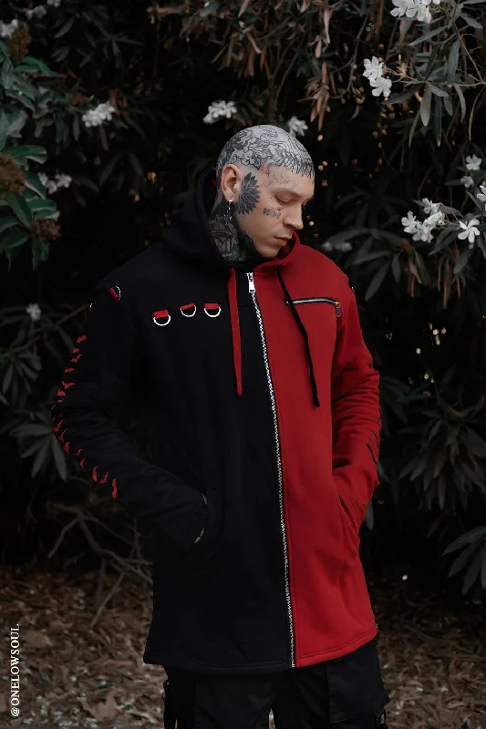 Split Mage Hoodie [Black/Red]