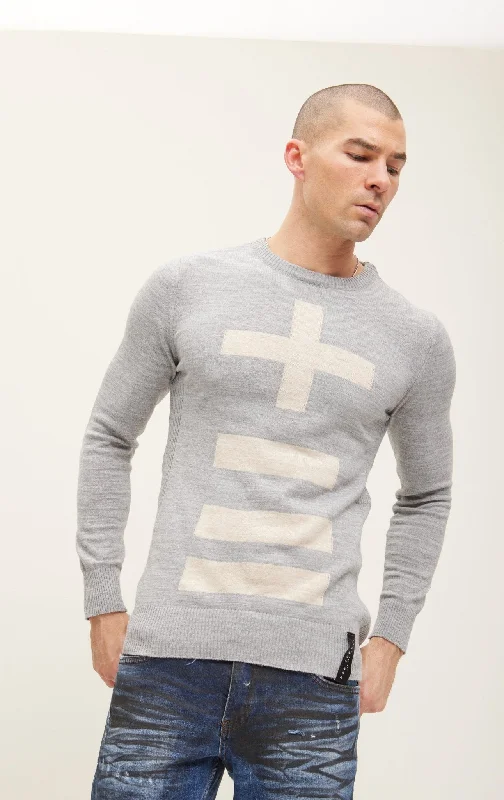 Signs Sweater - Grey