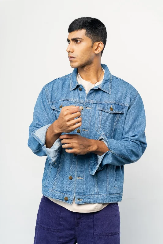 Mid-Blue Men's Trucker Jacket