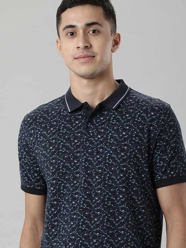 Men Printed Polo T-Shirt