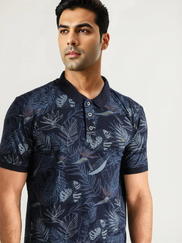 Men Printed Polo T-Shirt