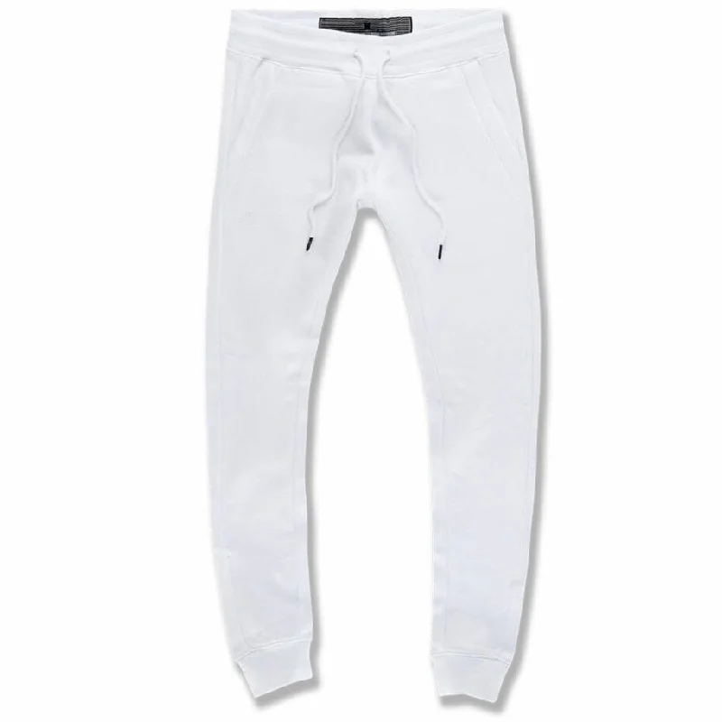 Jordan Craig Uptown Jogger Sweatpants (White) 8720