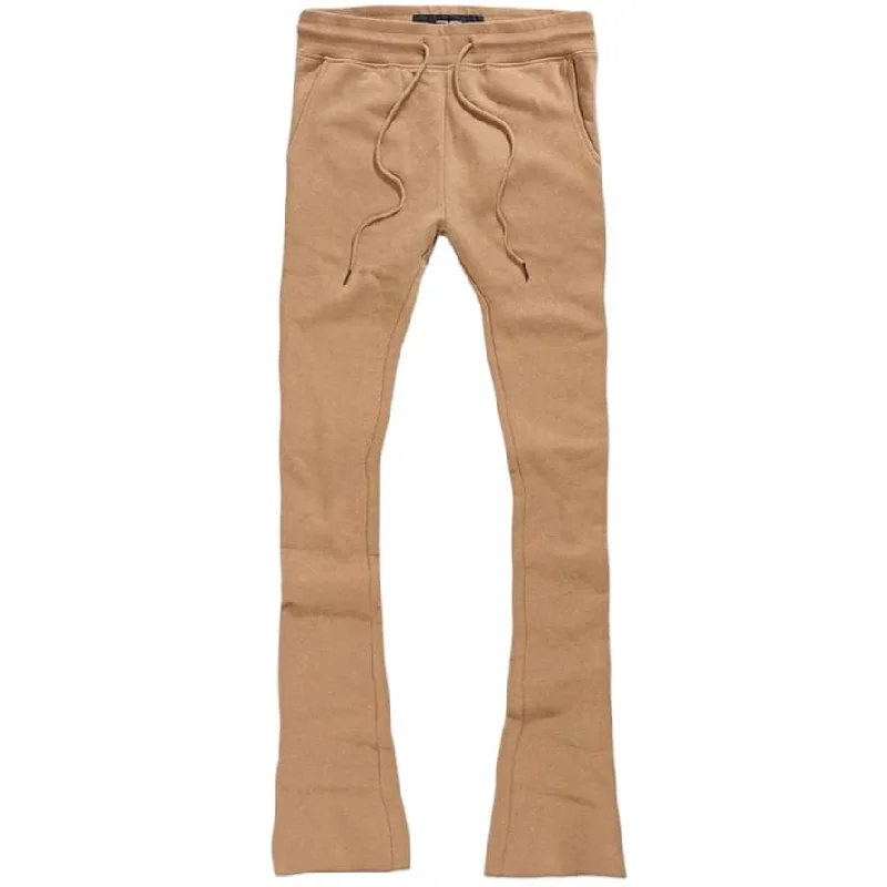 Boys Jordan Craig Uptown Stacked Sweatpants (Mocha) 8860LB