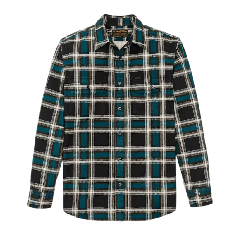 Field Flannel Shirt - Brown Blue Multi Plaid