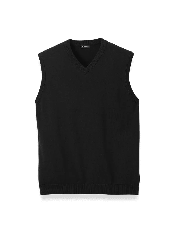 Supima Cotton Vest - Black