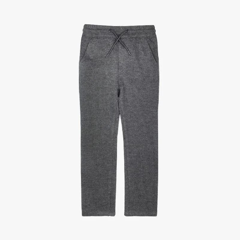 Everyday Stretch Pants | Grey Herringbone