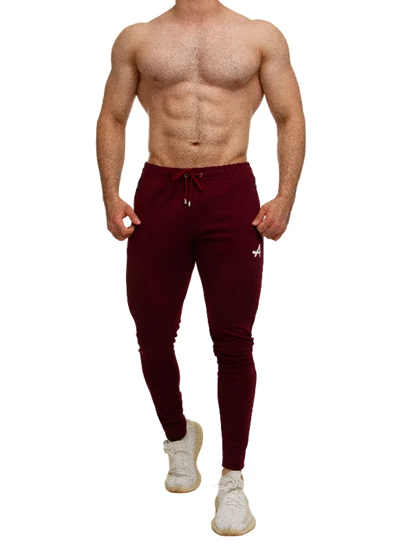 Burgundy Slim Sweatpants