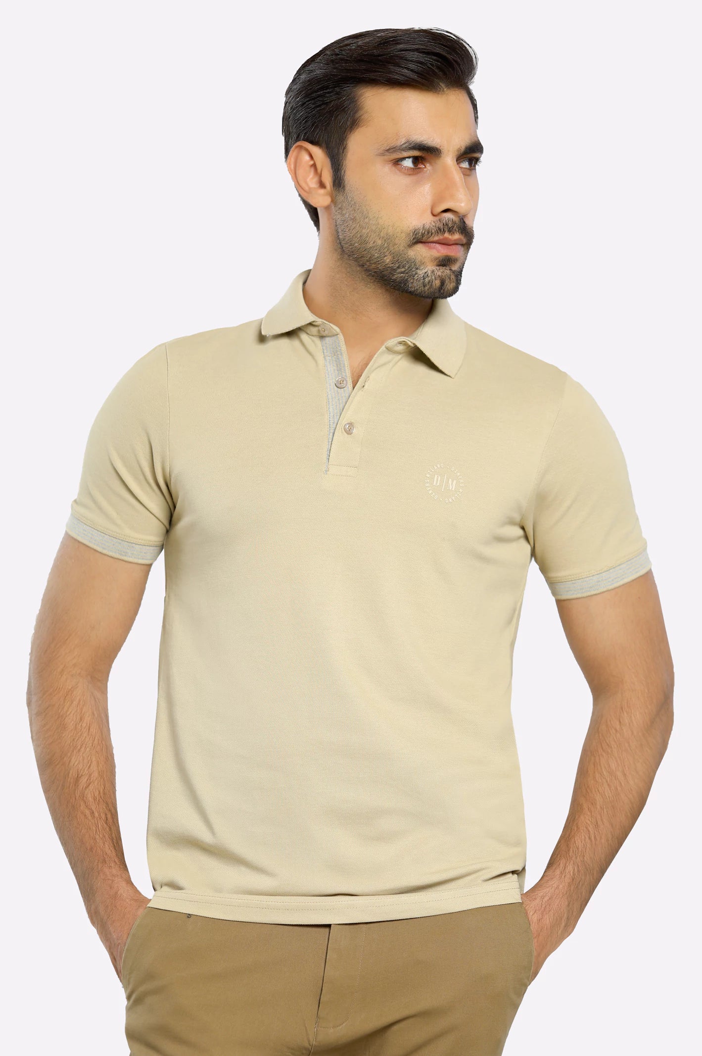 Jacquard Collar Polo