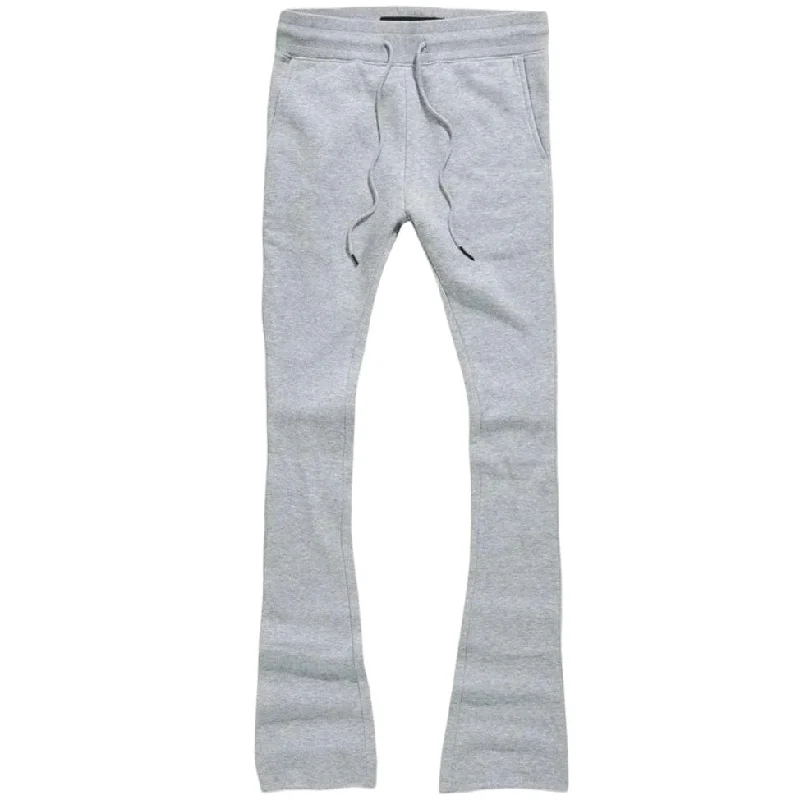 Kids Jordan Craig Uptown Stacked Sweatpants (H/Grey) 8860LK