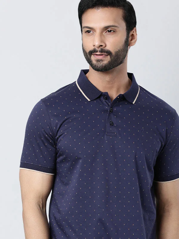 Men Printed Polo T-Shirt