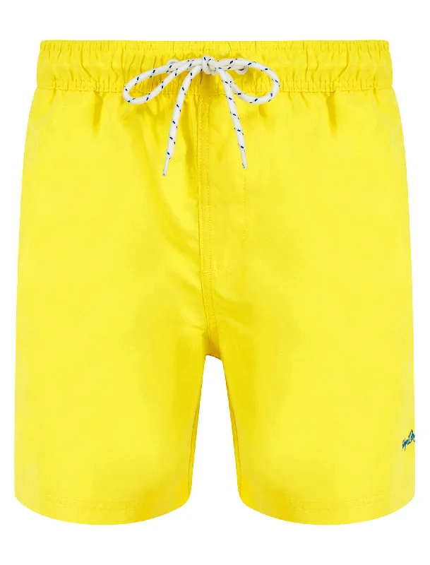 Namaste 3 Classic Swim Shorts in Meadowlark Yellow - Tokyo Laundry