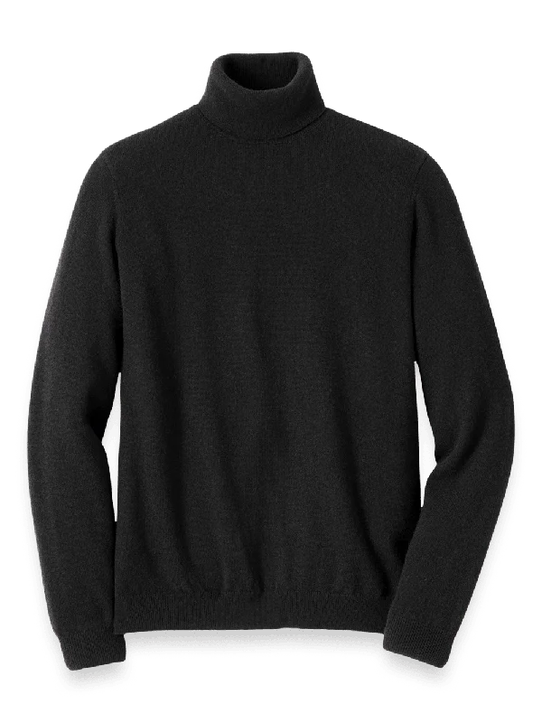 Cashmere Turtleneck Sweater - Black