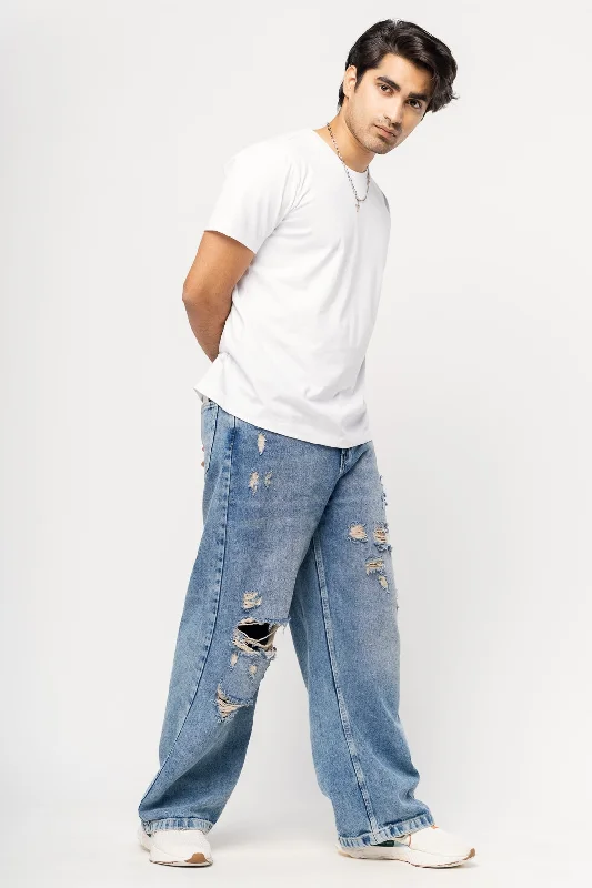 Scruffy Men's Straight Jeans