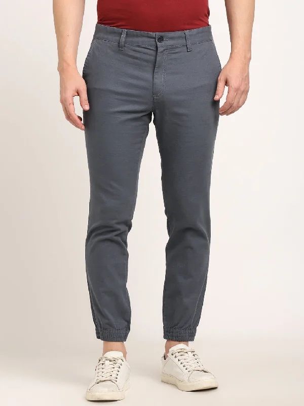 Men Urban Fit Cotton Stretch Trouser