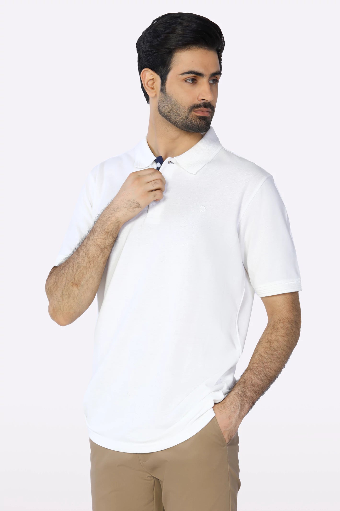 Jacquard Collar Polo