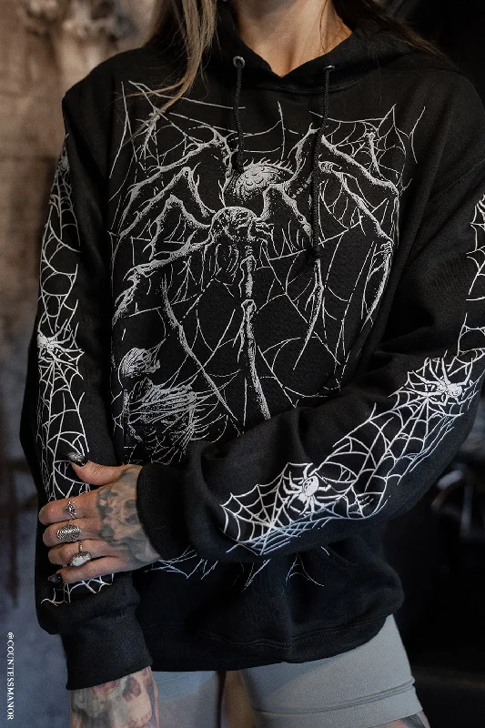 Death Spider Hoodie [Spiderweb Sleeves]