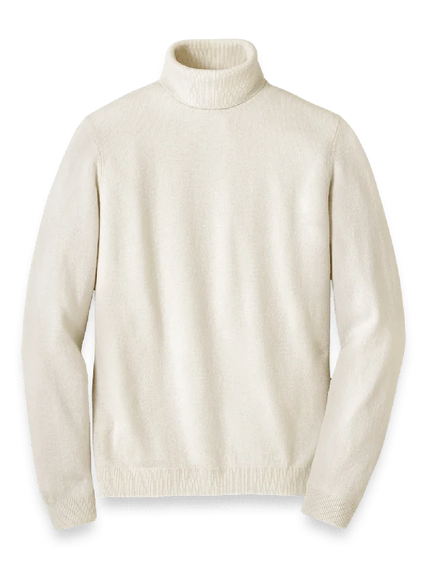 Cashmere Turtleneck Sweater - Ivory