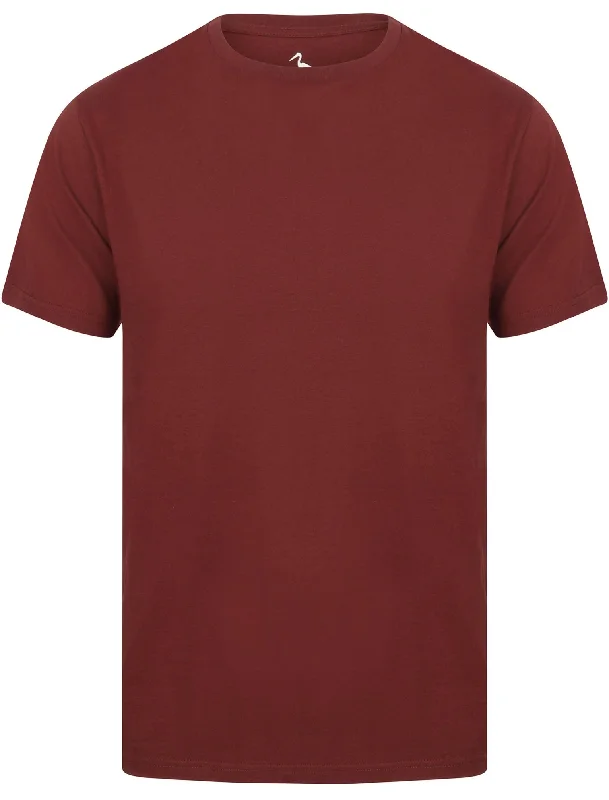 Kinsley Basic Cotton Crew Neck T-Shirt In Chocolate Truffle - South Shore