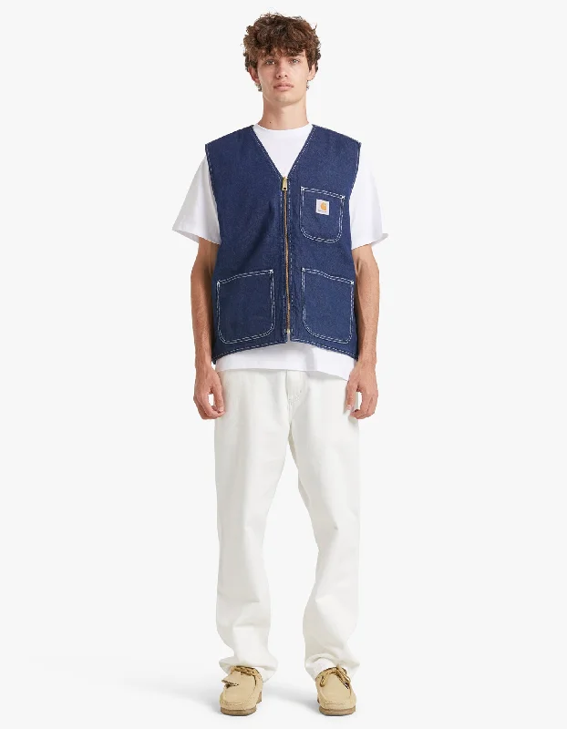 Chore Vest - Blue One Wash