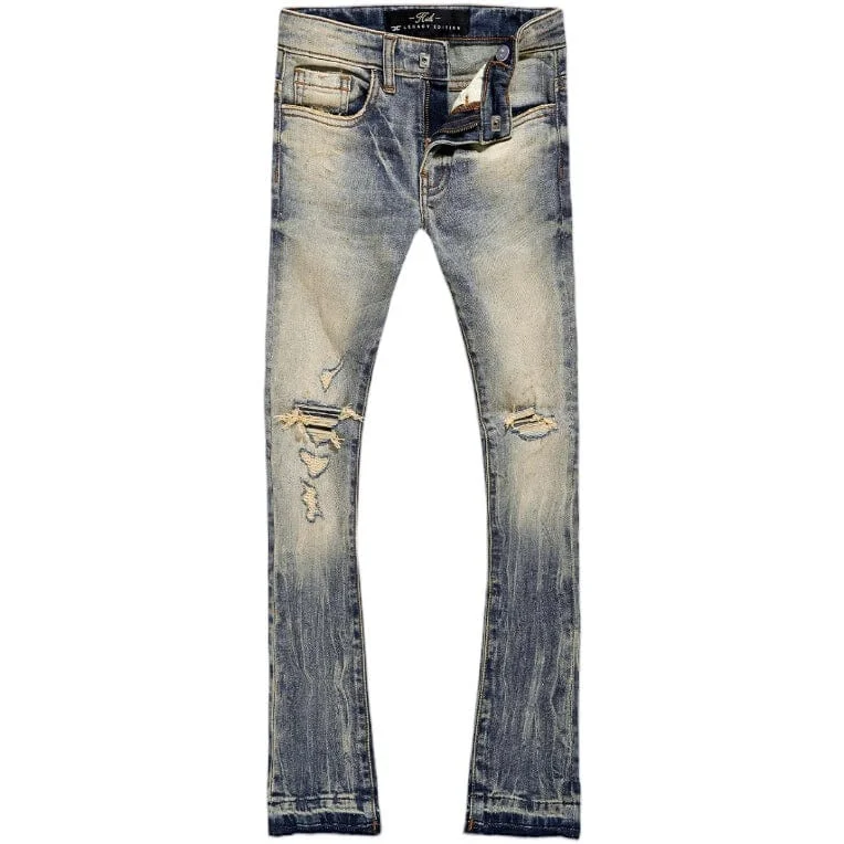 Boys Jordan Craig Attitude Stacked Denim (Vintage) JTF1214B