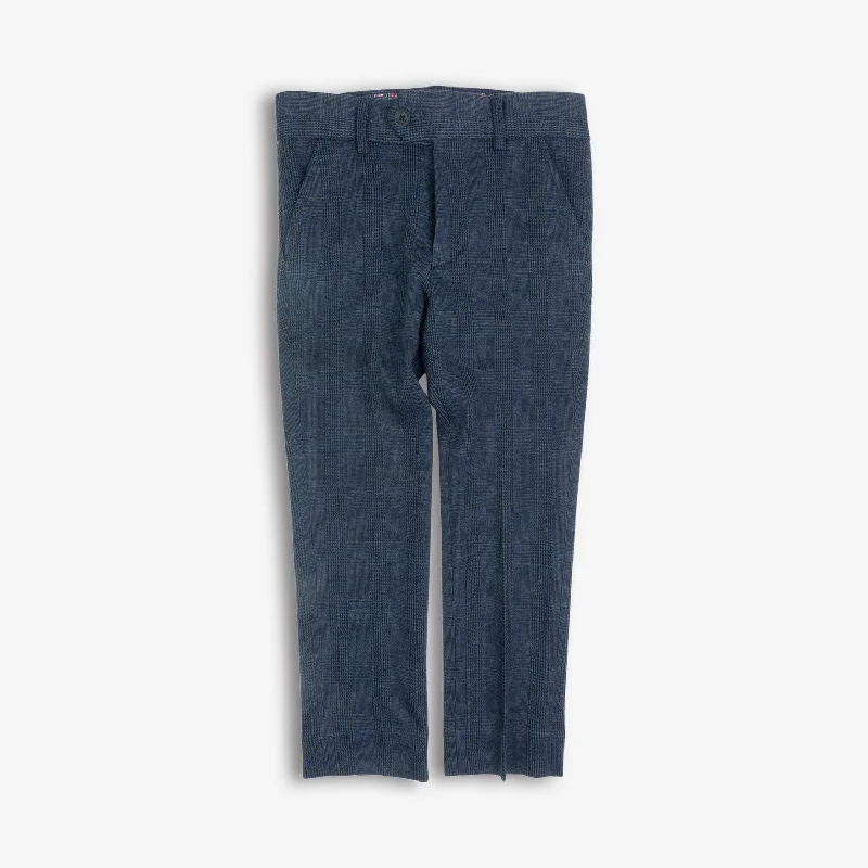 Stretchy Suit Pant | Indigo Wales Check