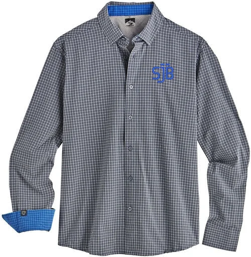 Storm Creek Influencer Microplaid 4-Way Stretch Eco-Woven Shirt