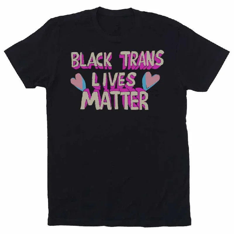 BLACK TRANS LIVES MATTER T-Shirt supporting A4TE