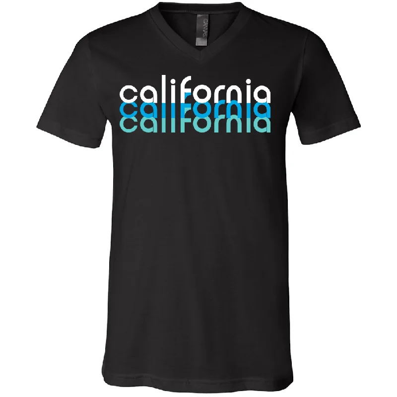 California Cool Stacked Asst Colors V-Neck