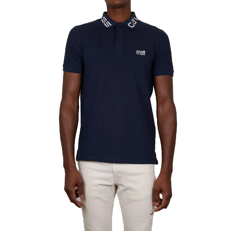 Cavalli Class Mens Blue Polo