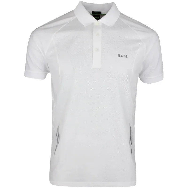 Hugo Boss Men's Piraq Active 1 Training Polo Shirt, White