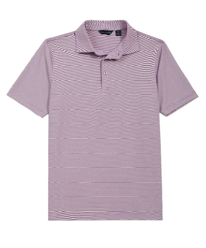 Micro Stripe Performance Polo, Grapeade