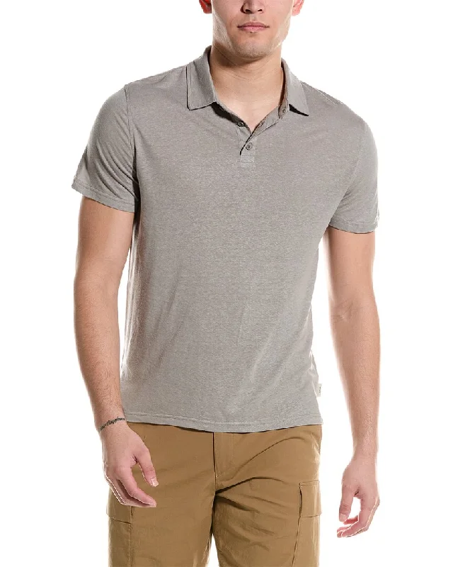 Onia Linen-Blend Polo Shirt