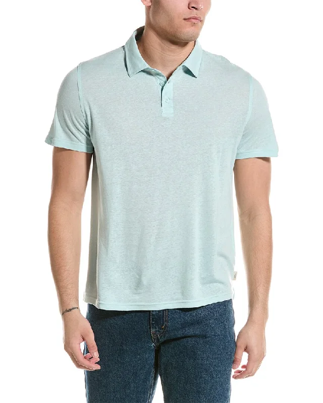 Onia Linen-Blend Polo Shirt