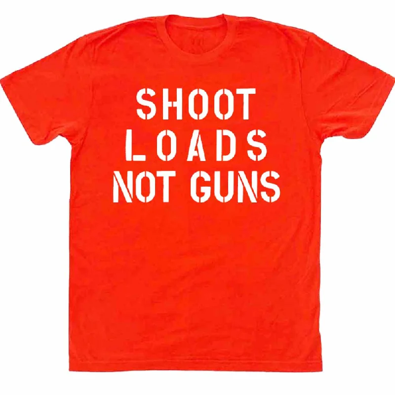 Shoot Loads Not Guns Orange T-Shirt Supporting Gays Against Guns