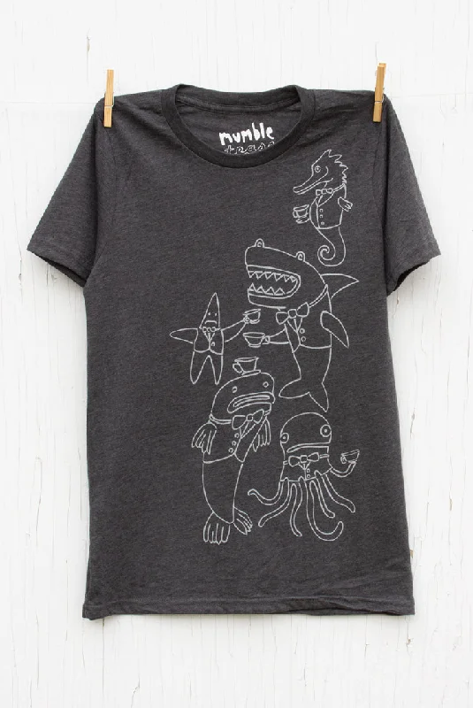 Underwater Tea Party - Coal Men's T-shirt