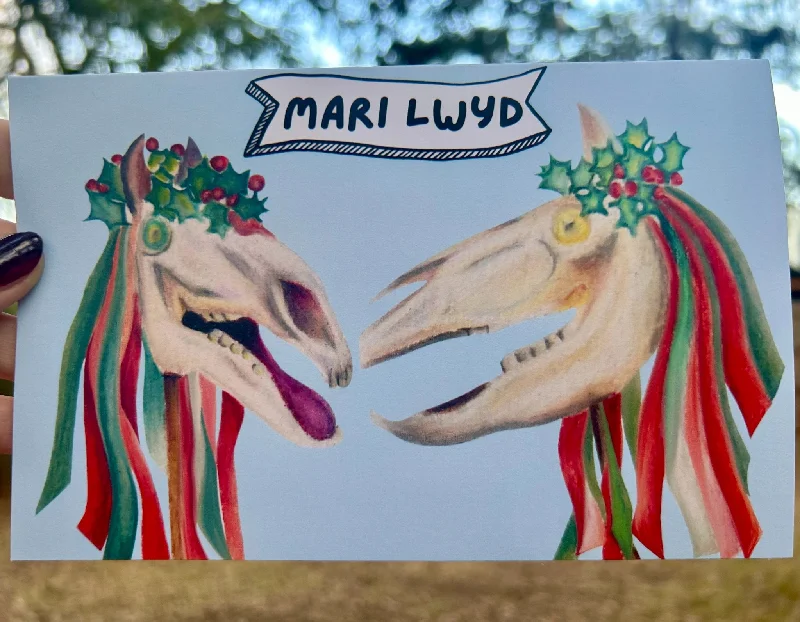 Mari Lwyd Greeting Card