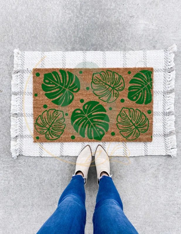 Monstera Leaf Doormat