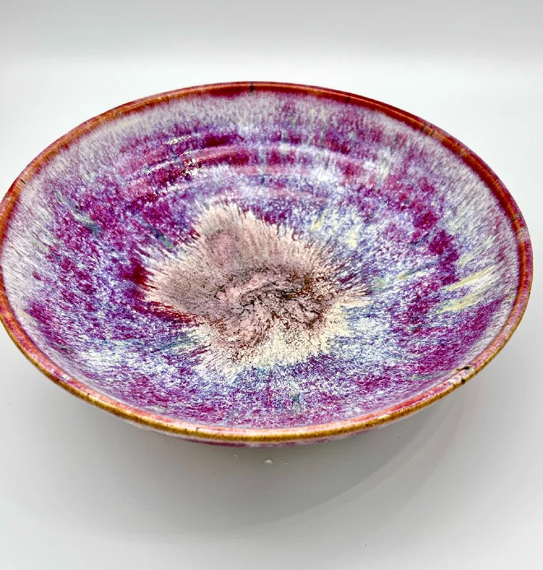 Violet Bowl with Pink Hues